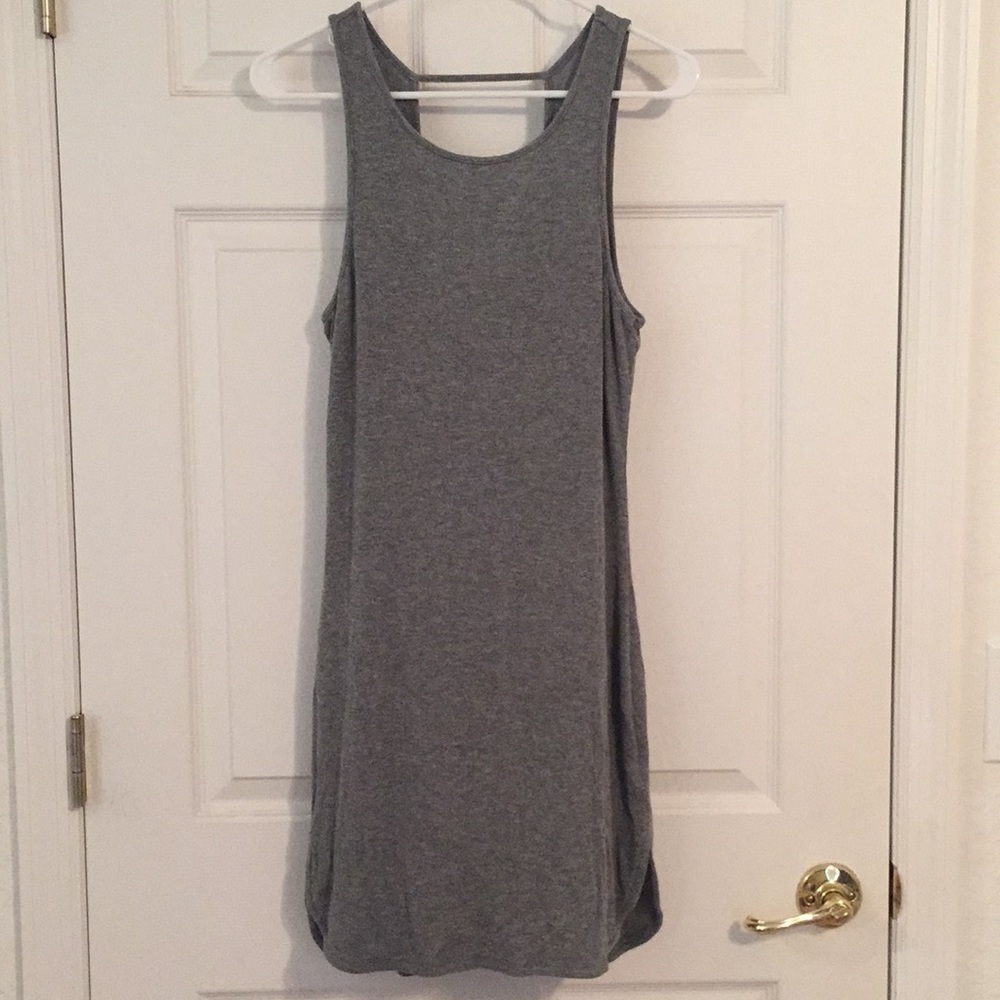 American Eagle Outfitters gray cotton tank dress